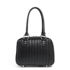 Lux de Ville Black and Poisonous Purple Sparkle Hotrod Tote medium