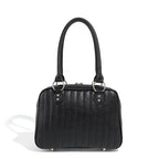 Lux de Ville Black and Red Rum Sparkle Hotrod Tote Medium