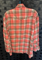 Men's Levis Strauss Salmon Colored Flannel XS