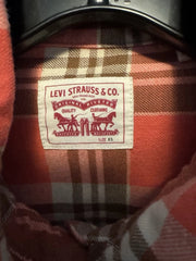 Men's Levis Strauss Salmon Colored Flannel XS
